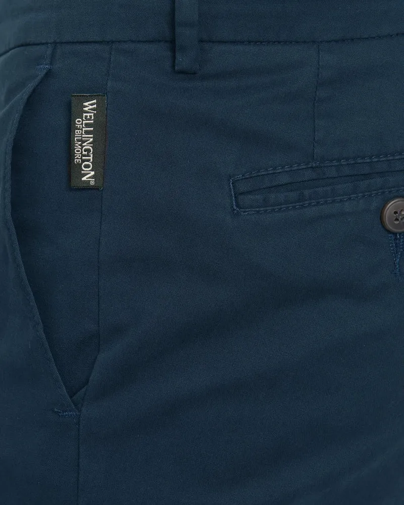 Herren-Winter-Chino "Mr. Jones" in Blue – Premium Pima-Cotton