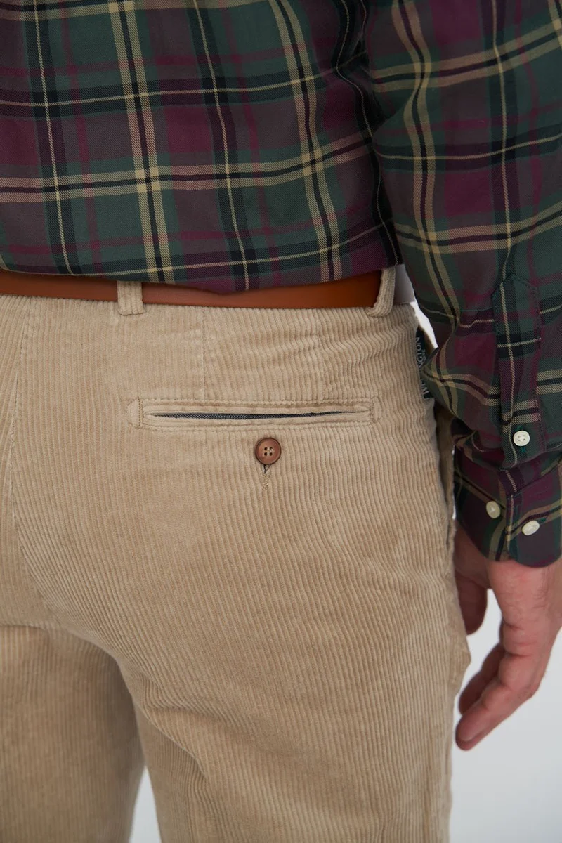 Herren Cordhose "Mr. Bradley" aus Genuacord in beige