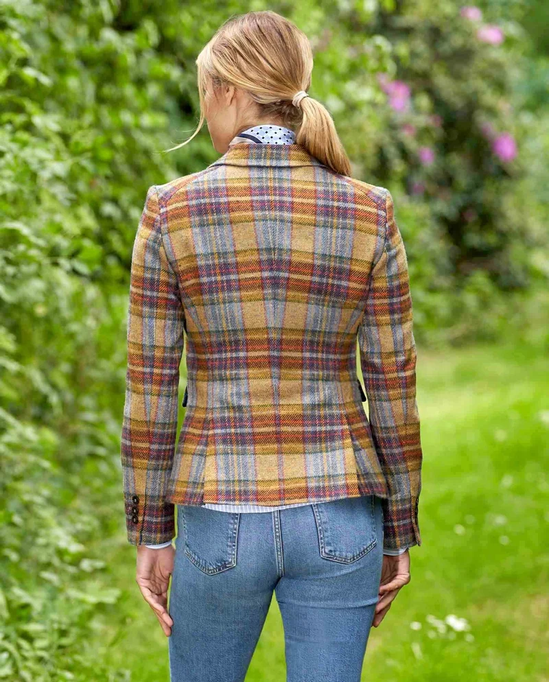 Magee Damen-Tweed Blazer "Ladiesclub" in multicolor Check