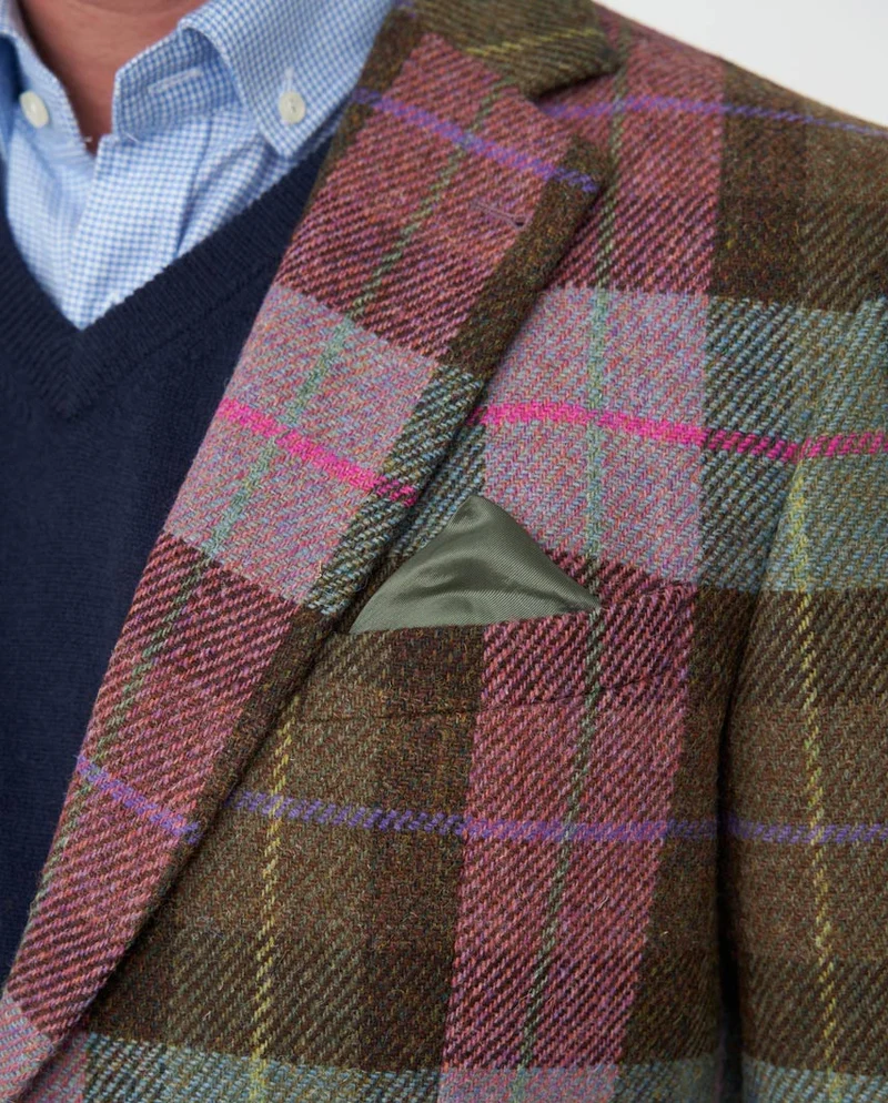 Harris Tweed Sakko "London" in tartan check