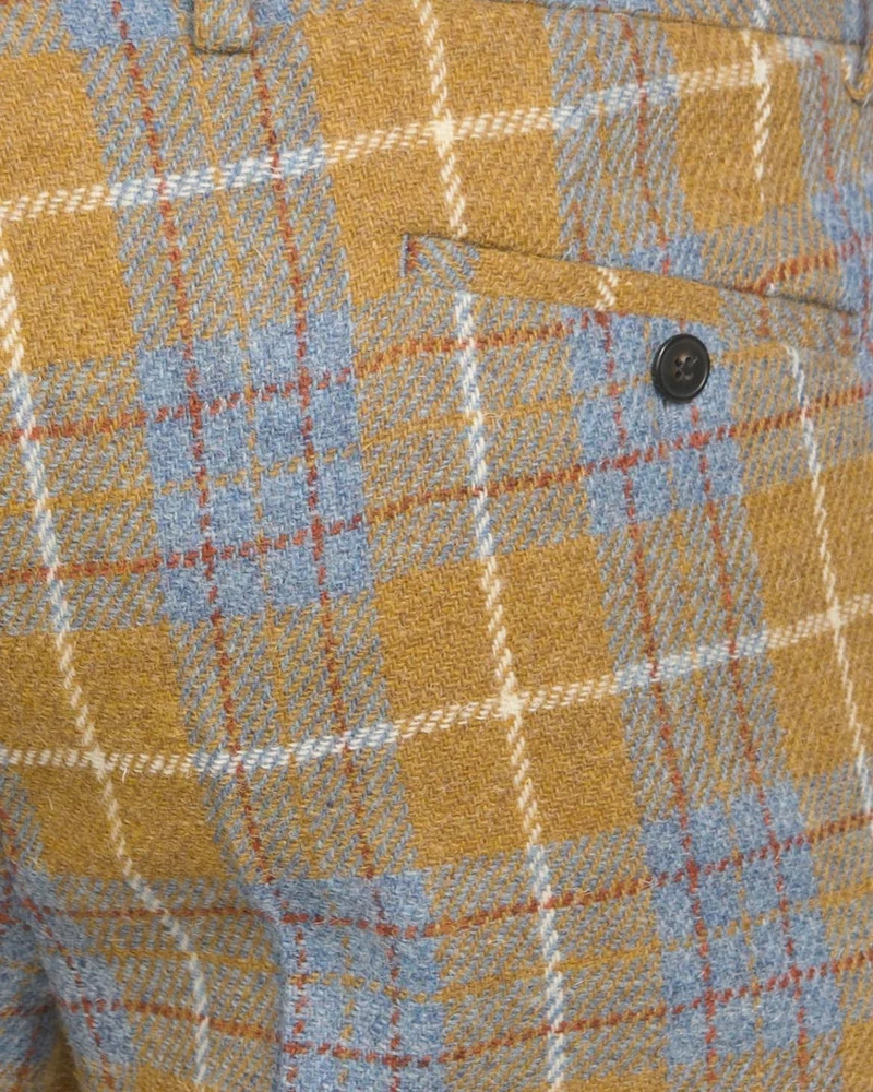 Harris Tweed Hose "Mr. Miller" in amber check