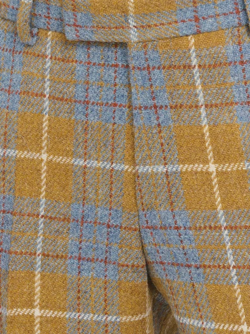 Harris Tweed Hose "Mr. Miller" in amber check