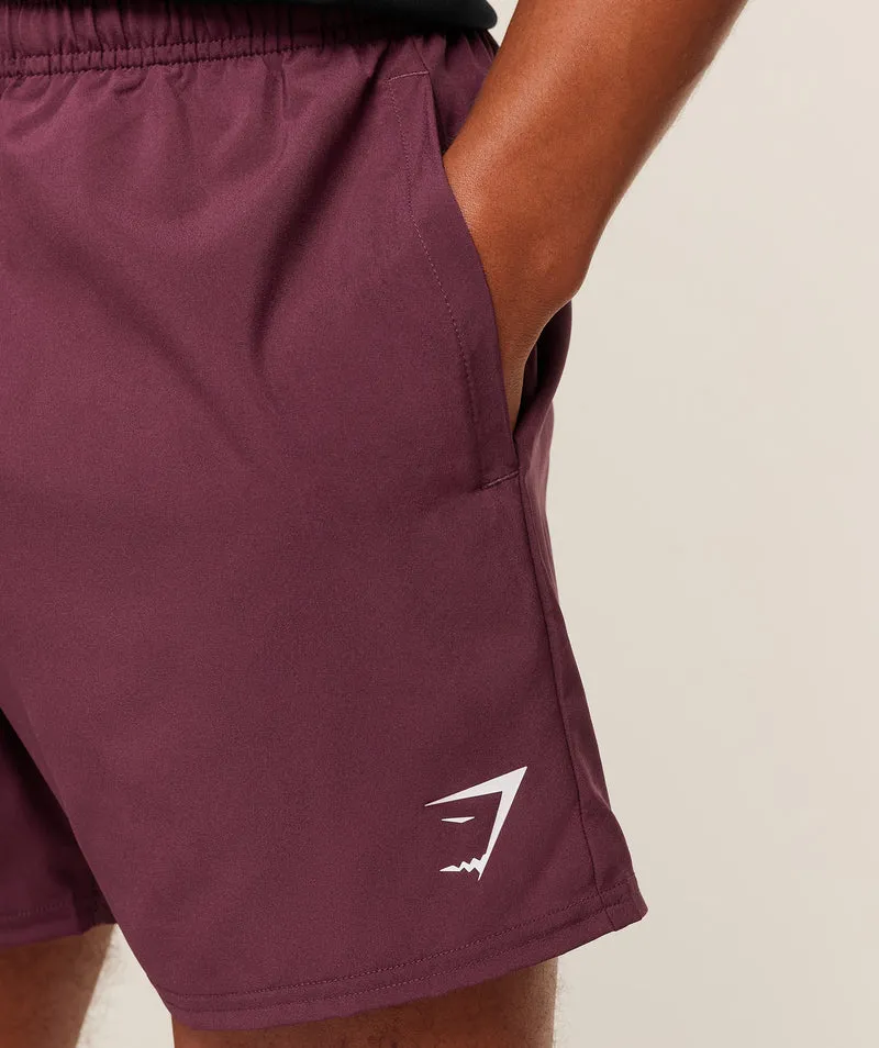 Gymshark Arrival 5" Shorts - Impact Burgundy