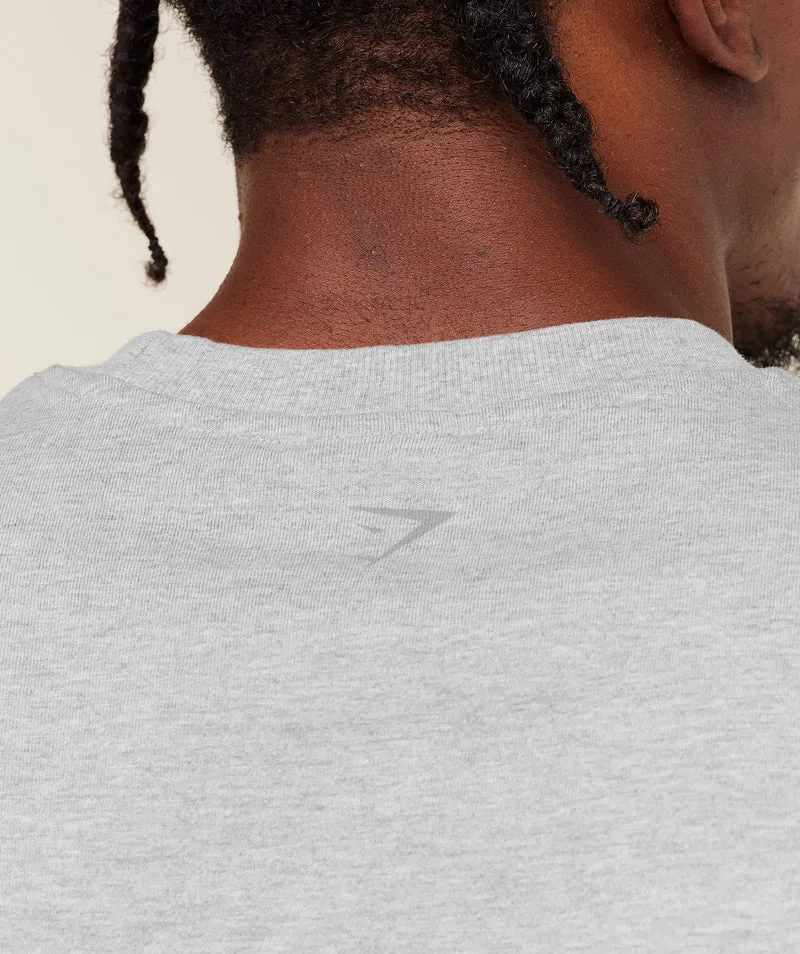 Gymshark Olde English Tank - Soft Grey Marl