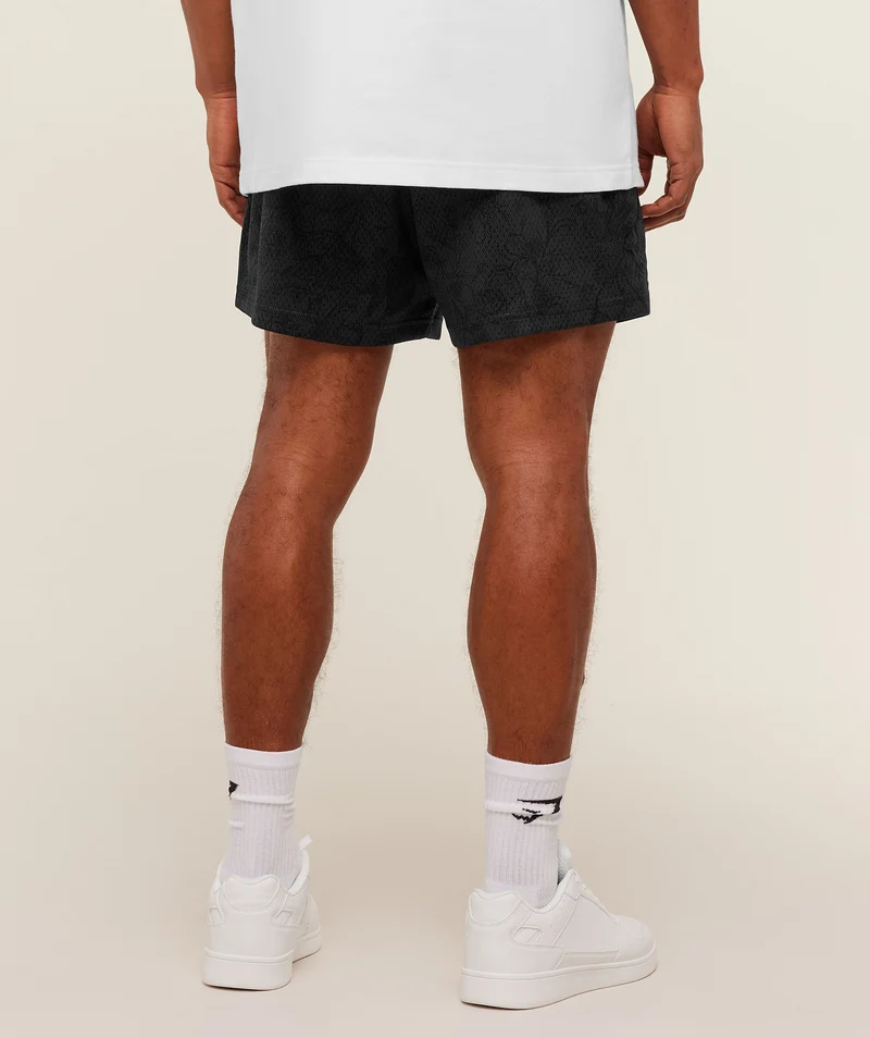 Gymshark Lifting Mesh 5" Shorts - Black/Onyx Grey