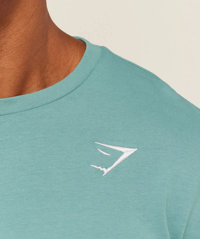 Gymshark Crest T-Shirt - Storm Blue