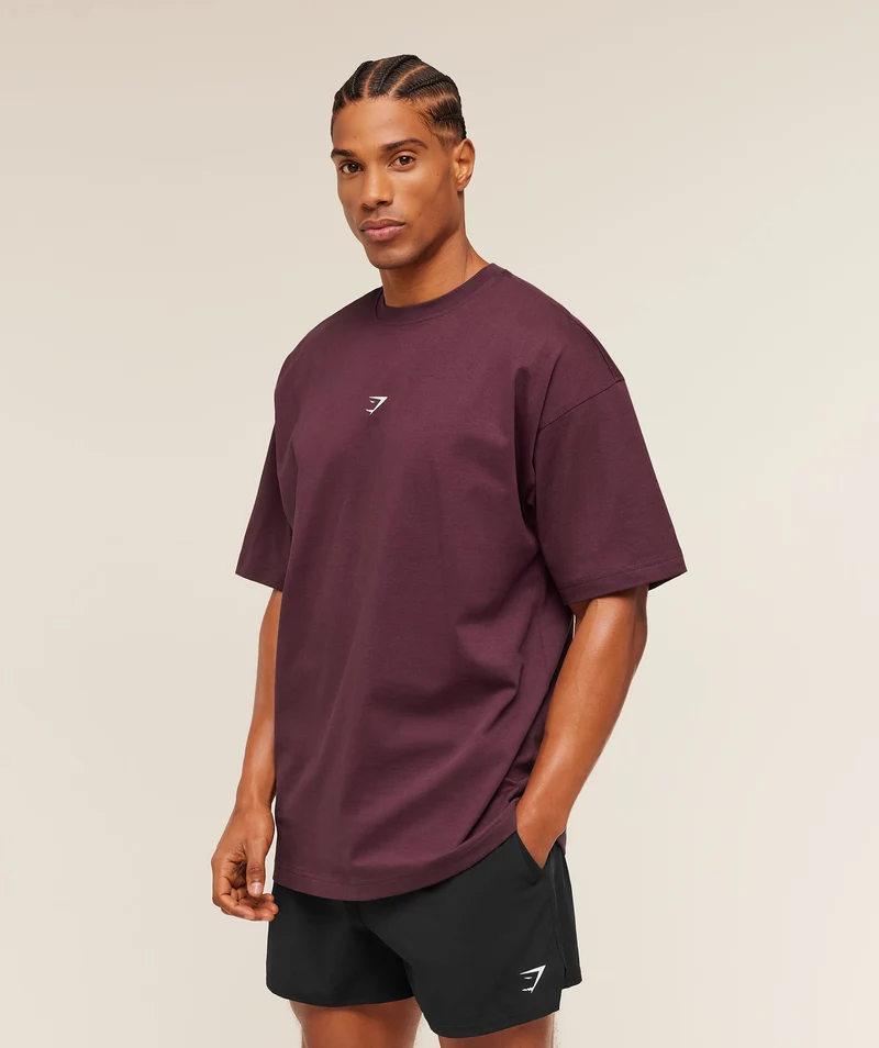 Gymshark Atlas T-Shirt - Impact Burgundy