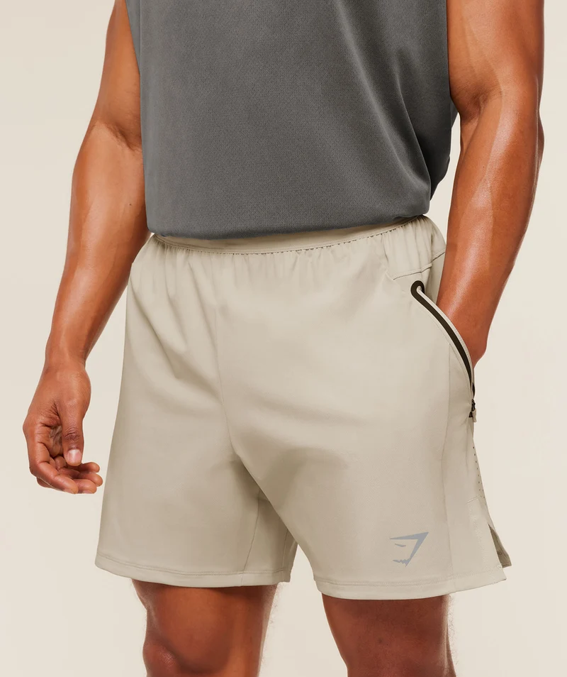 Gymshark Sport Hybrid 6" Shorts - Pebble Grey