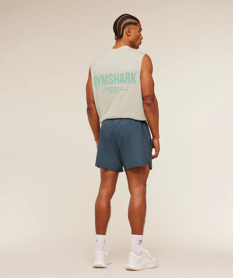 Gymshark Train 5" Shorts - Stealth Blue