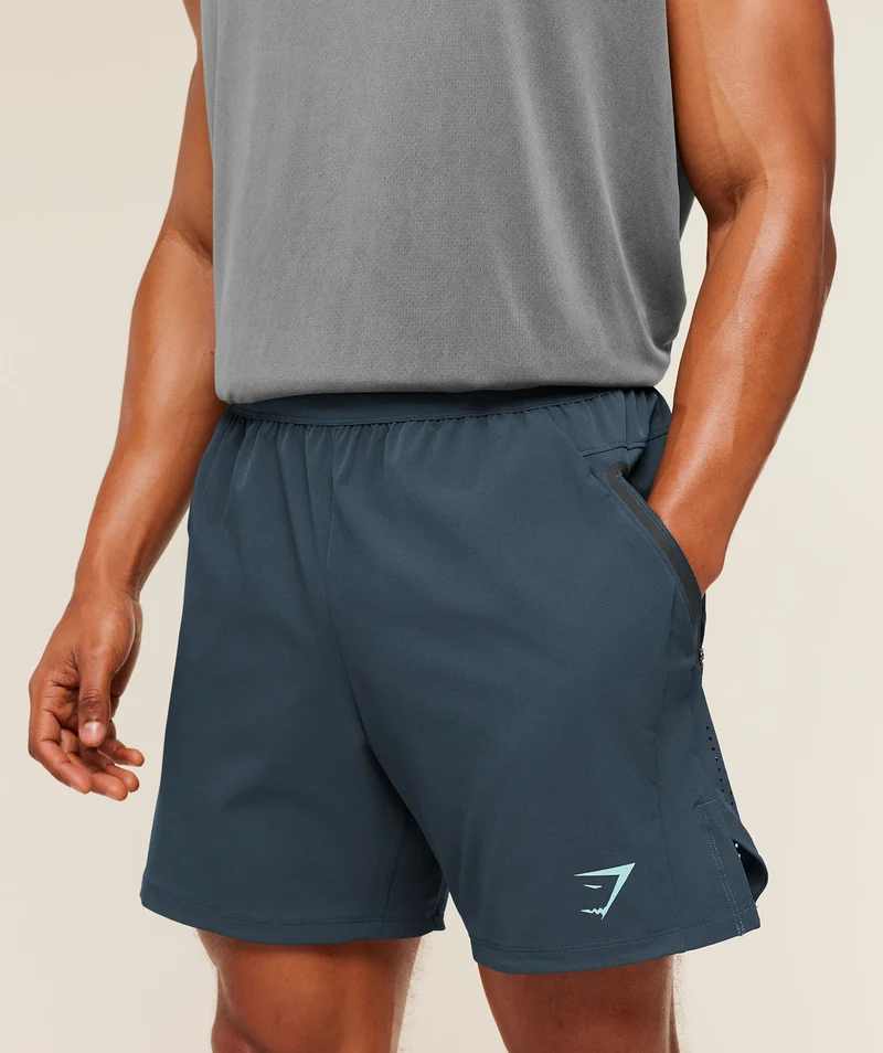 Gymshark Sport Hybrid 6" Shorts - Stealth Blue