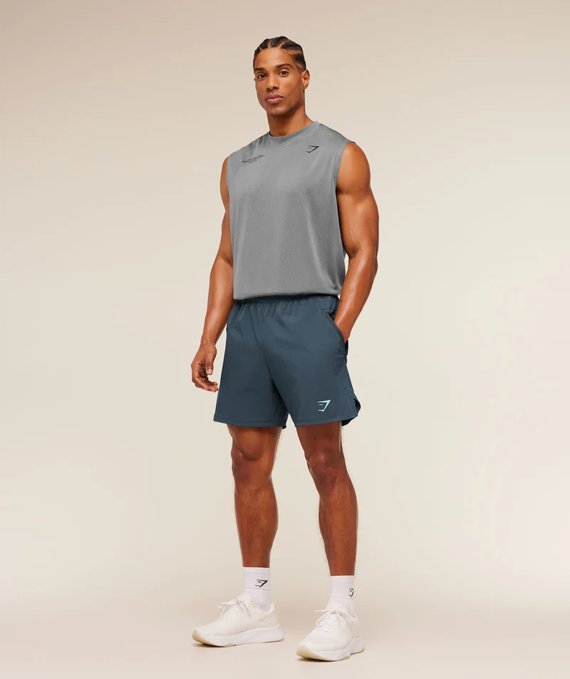 Gymshark Sport Hybrid 6" Shorts - Stealth Blue