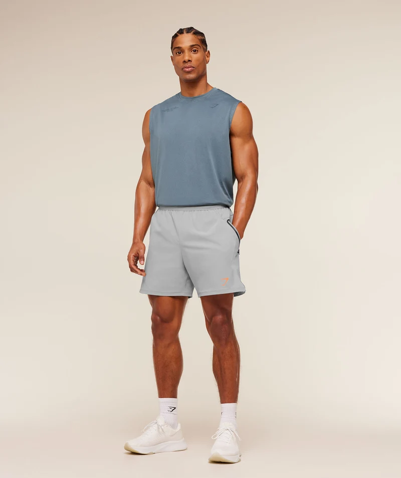 Gymshark Sport Hybrid 6" Shorts - Stratus Grey