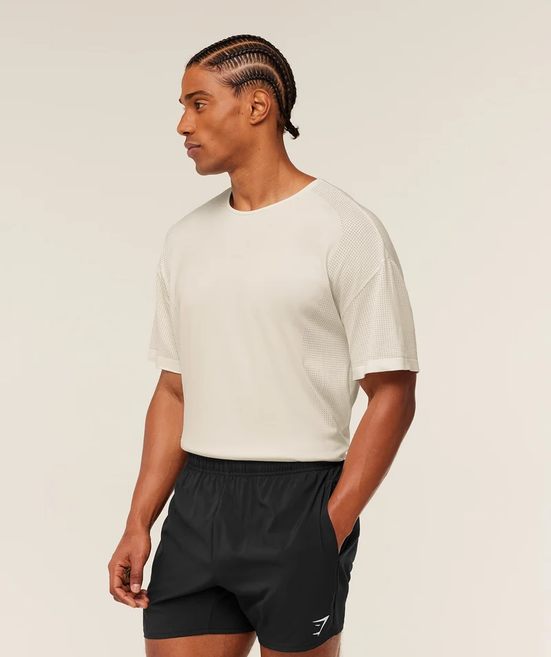 Gymshark Distance Seamless T-Shirt - Soft White