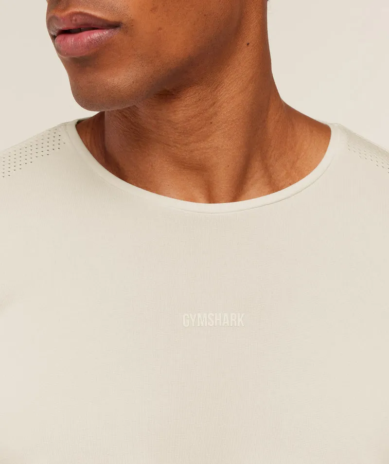 Gymshark Distance Seamless T-Shirt - Soft White