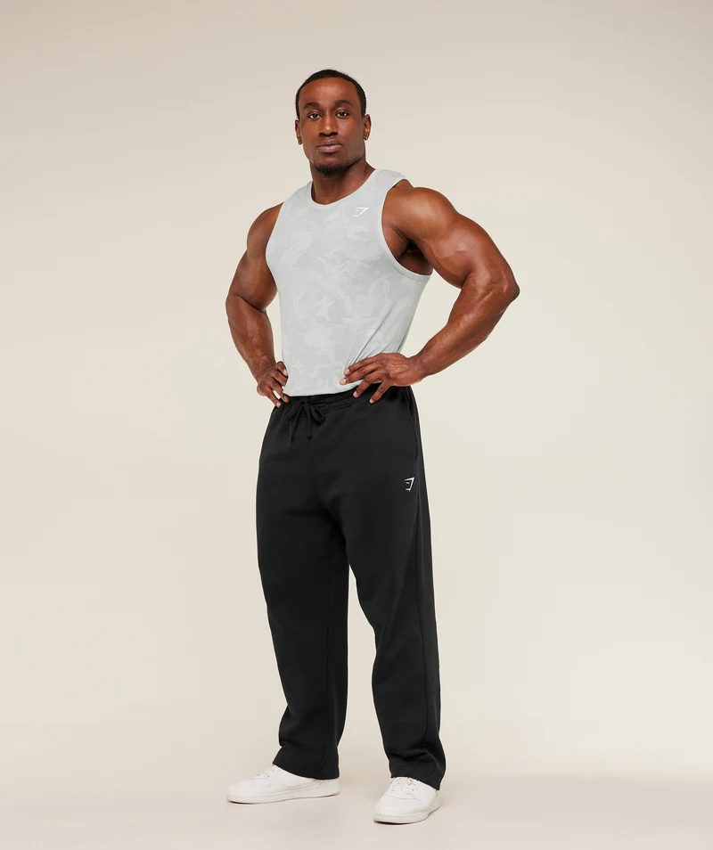 Gymshark Geo Seamless Tank - Light Grey/Smokey Grey