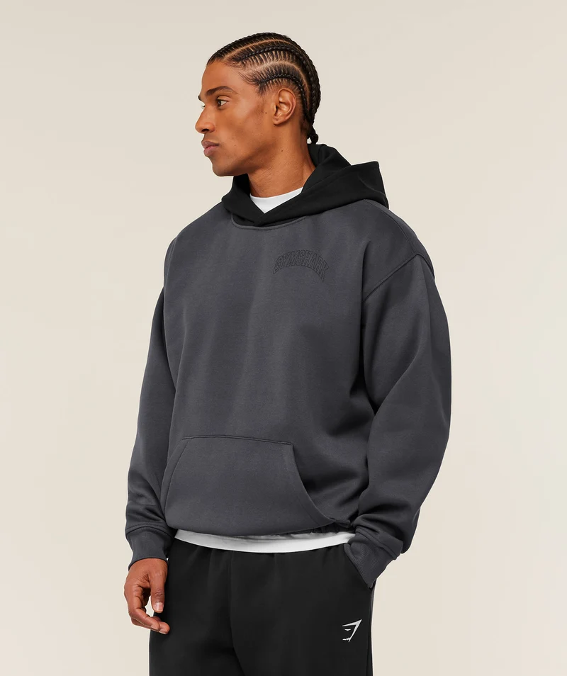 Gymshark Collegiate Tech Hoodie - Onyx Grey