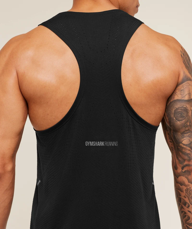 Gymshark Seamless Running Tank - Black