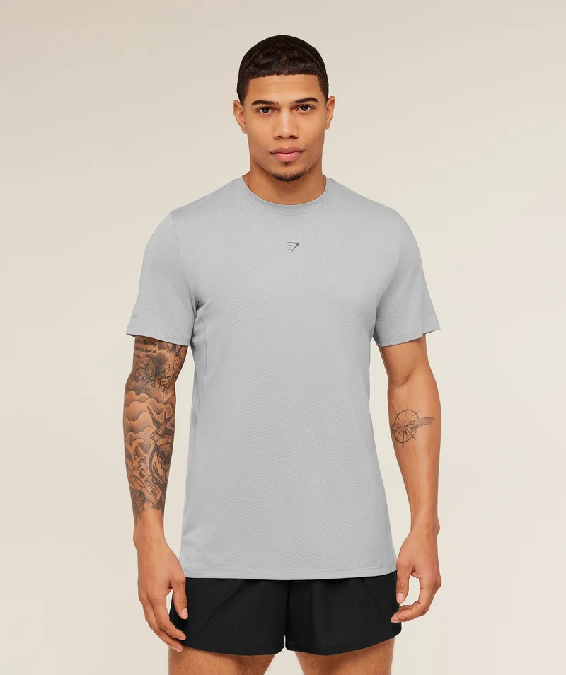 Gymshark Running T-Shirt - Stratus Grey