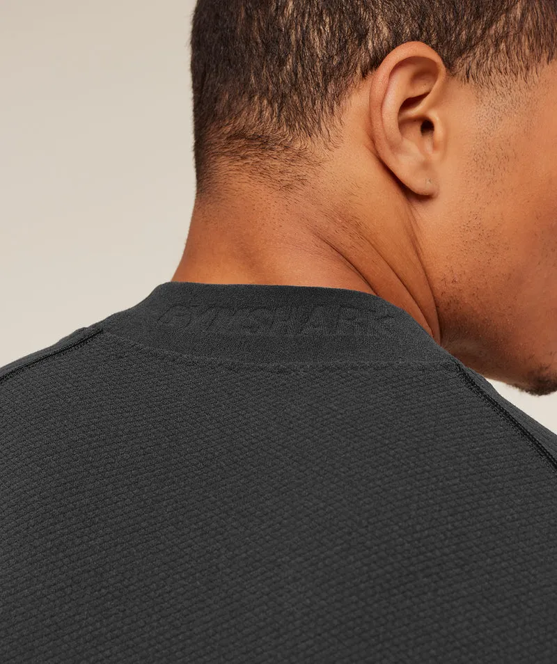 Gymshark Physique Long Sleeve T-Shirt - Onyx Grey/Black