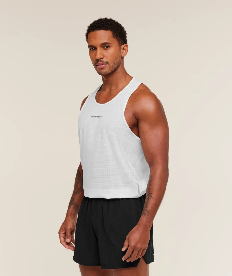 Gymshark Running Tank - White