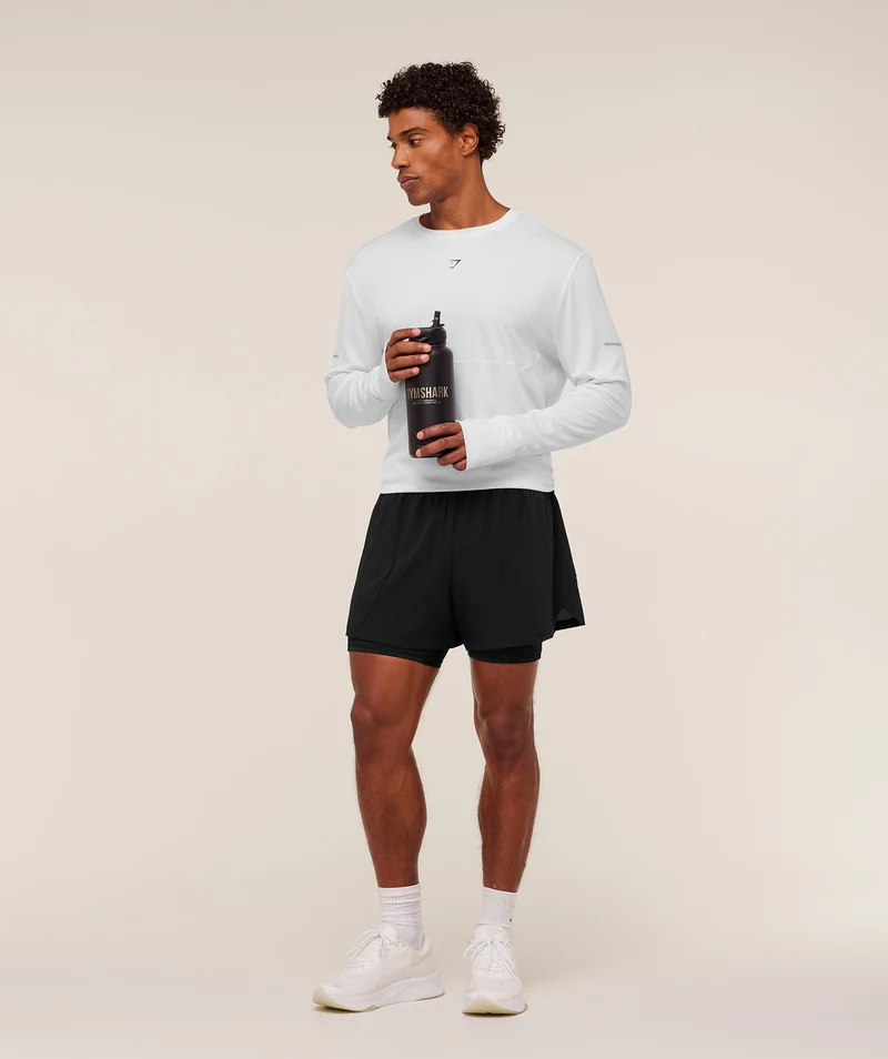 Gymshark Running Long Sleeve T-Shirt - White