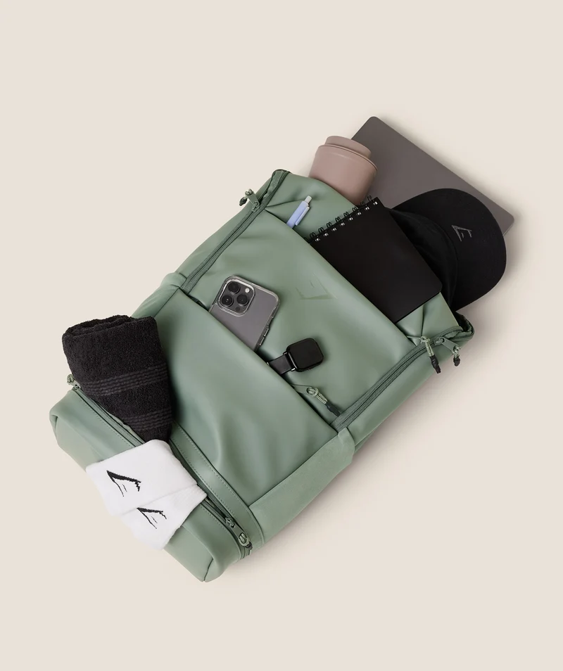 Gymshark Sleek Backpack - Unit Green