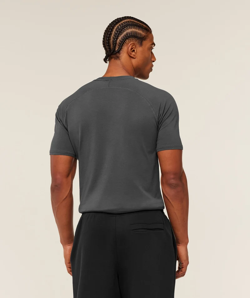 Gymshark Prime T-Shirt - Onyx Grey/Antique Gold