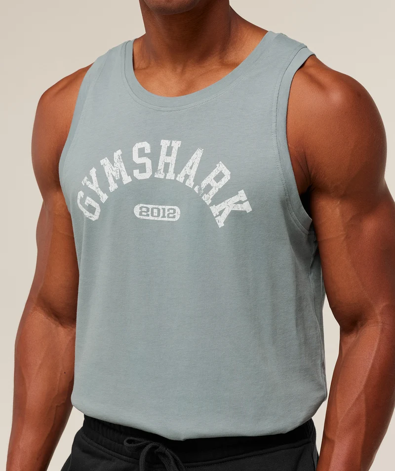 Gymshark 2012 Strength Tank - Denim Grey