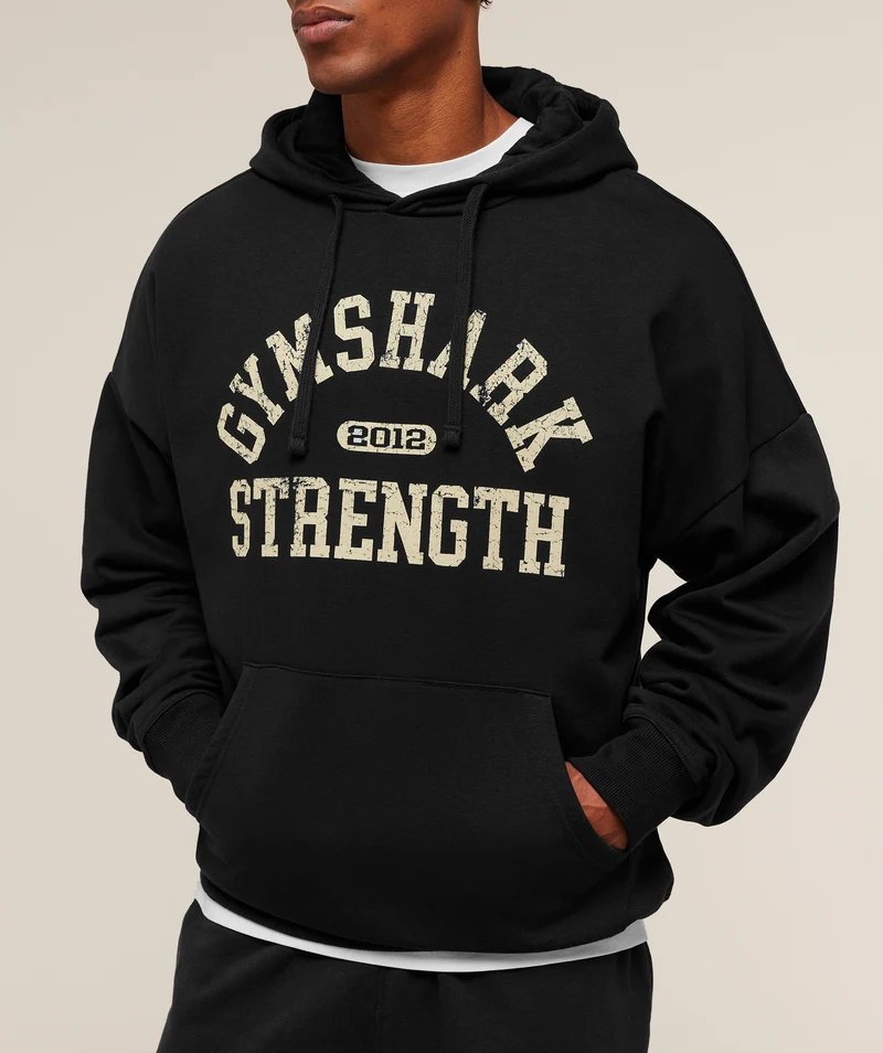 Gymshark 2012 Strength Hoodie - Black