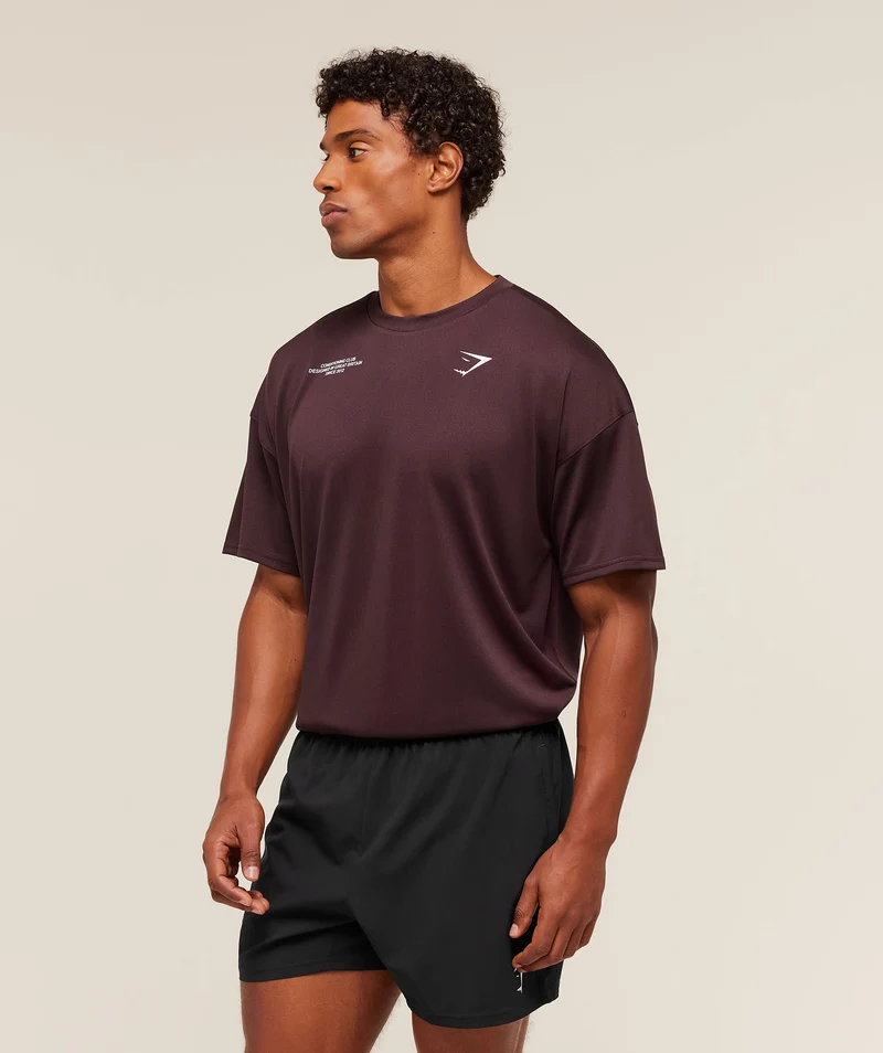 Gymshark Conditioning Club Oversized T-Shirt - Cherry Purple
