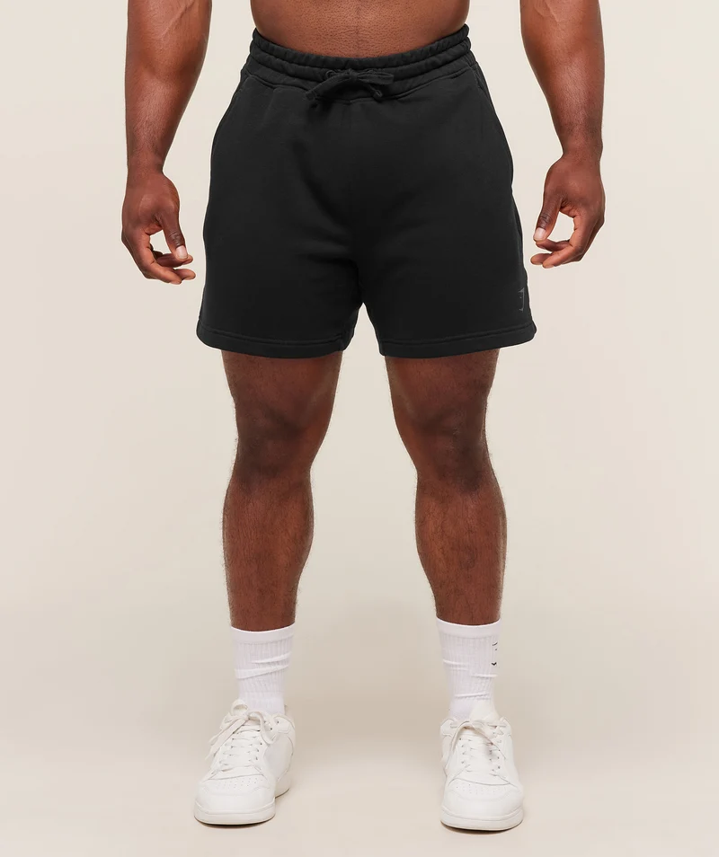 Gymshark Power 5" Shorts - Black/Asphalt Grey