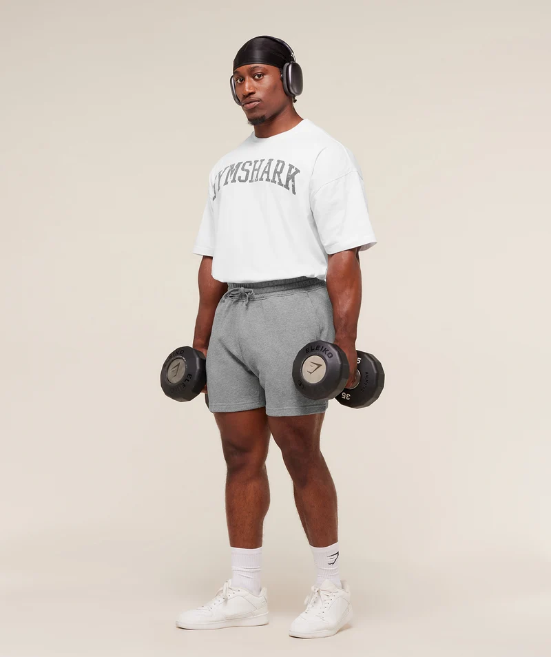Gymshark Power 5" Shorts - Charcoal Core Marl