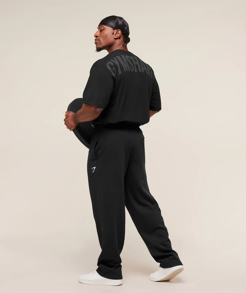 Gymshark Power T-Shirt - Black/Asphalt Grey