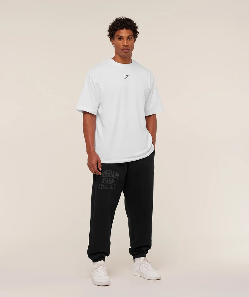 Gymshark Athletic Division Graphic Joggers - Black