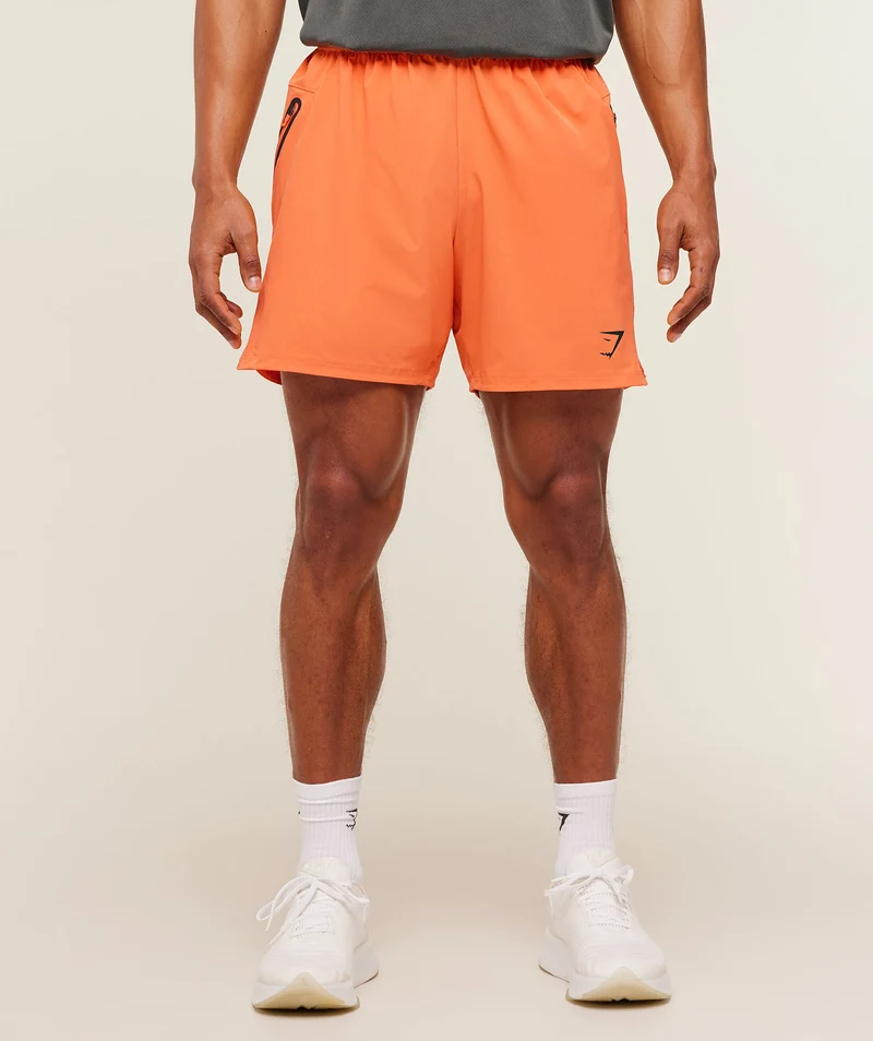 Gymshark Sport Hybrid 6" Shorts - Dayglow Peach