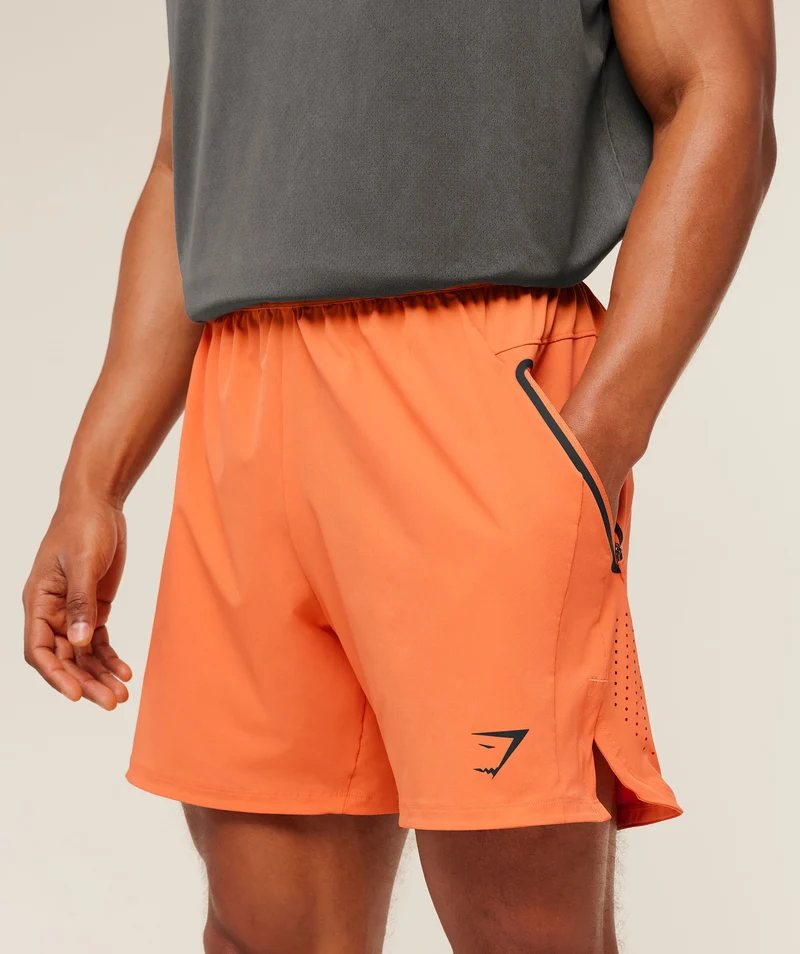 Gymshark Sport Hybrid 6" Shorts - Dayglow Peach