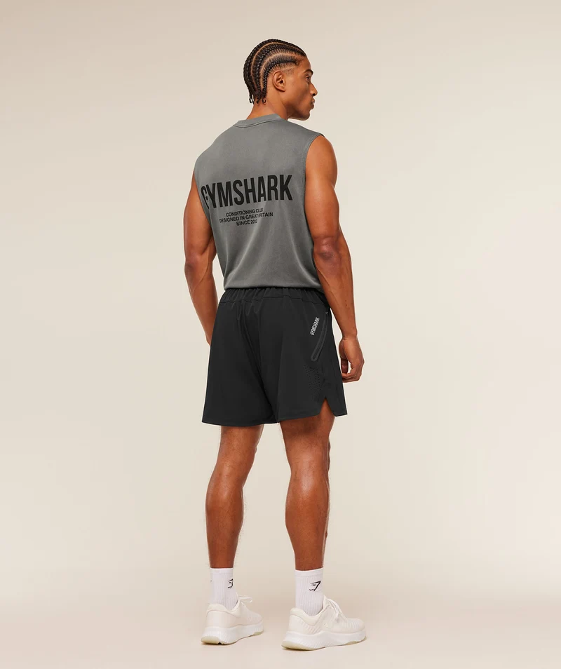 Gymshark Sport Hybrid 6" Shorts - Black