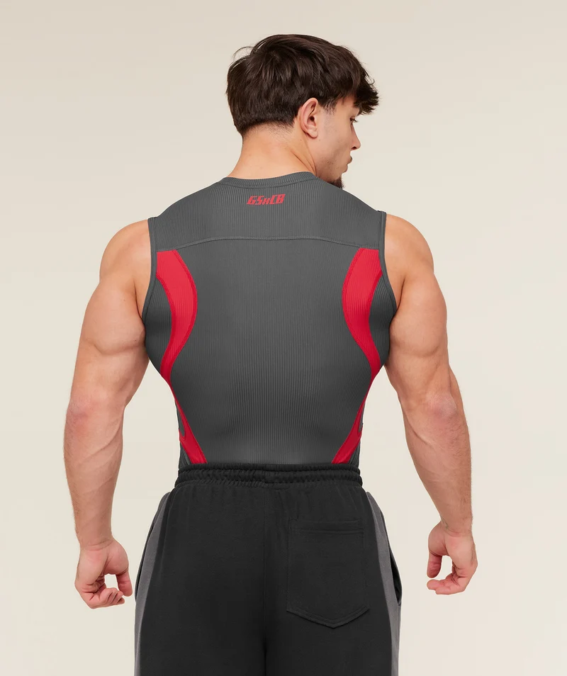 Gymshark GS x Carlos Tank Baselayer - Onyx Grey