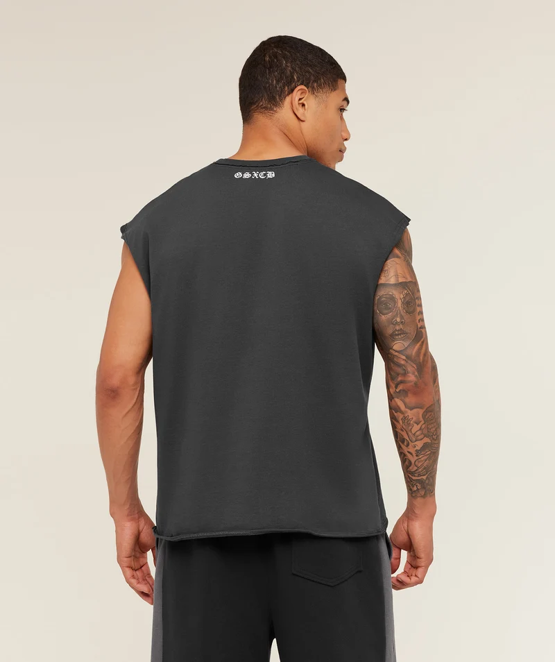 Gymshark GS x Carlos Cut off Tee - Onyx Grey