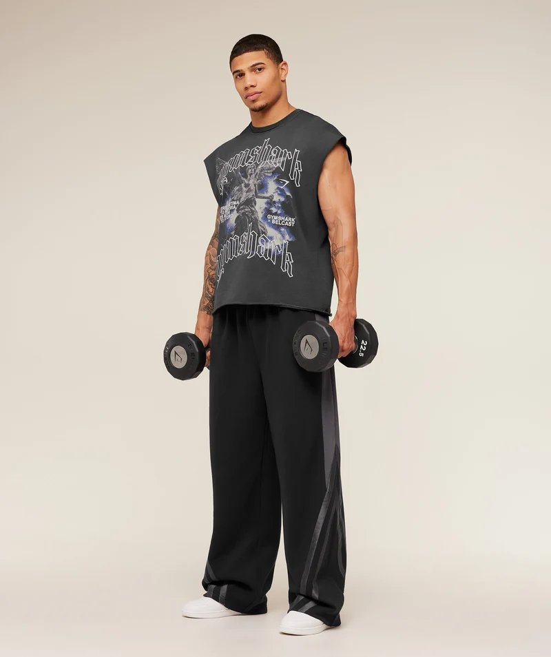 Gymshark GS x Carlos Cut off Tee - Onyx Grey