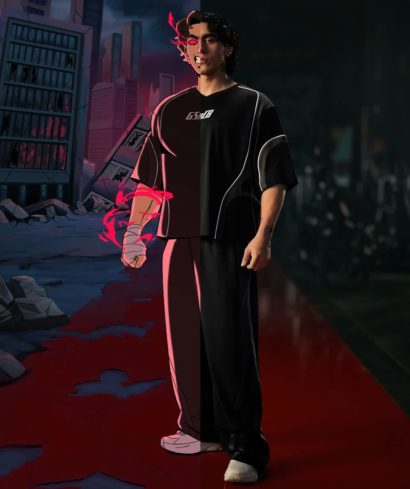 Gymshark GS x Carlos Track Pant - Black