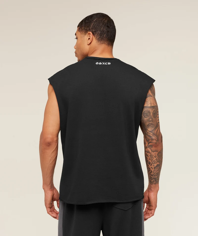 Gymshark GS x Carlos Cut off Tee - Black