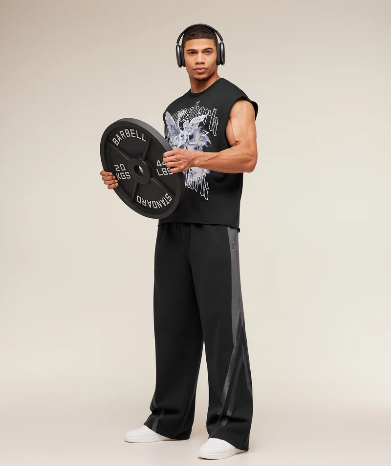 Gymshark GS x Carlos Cut off Tee - Black
