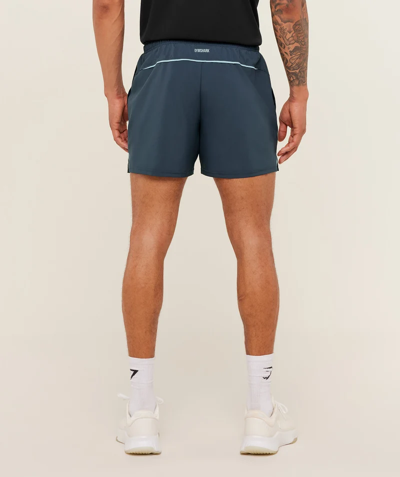 Gymshark Arrival Contrast Shorts - Stealth Blue/Flow Blue