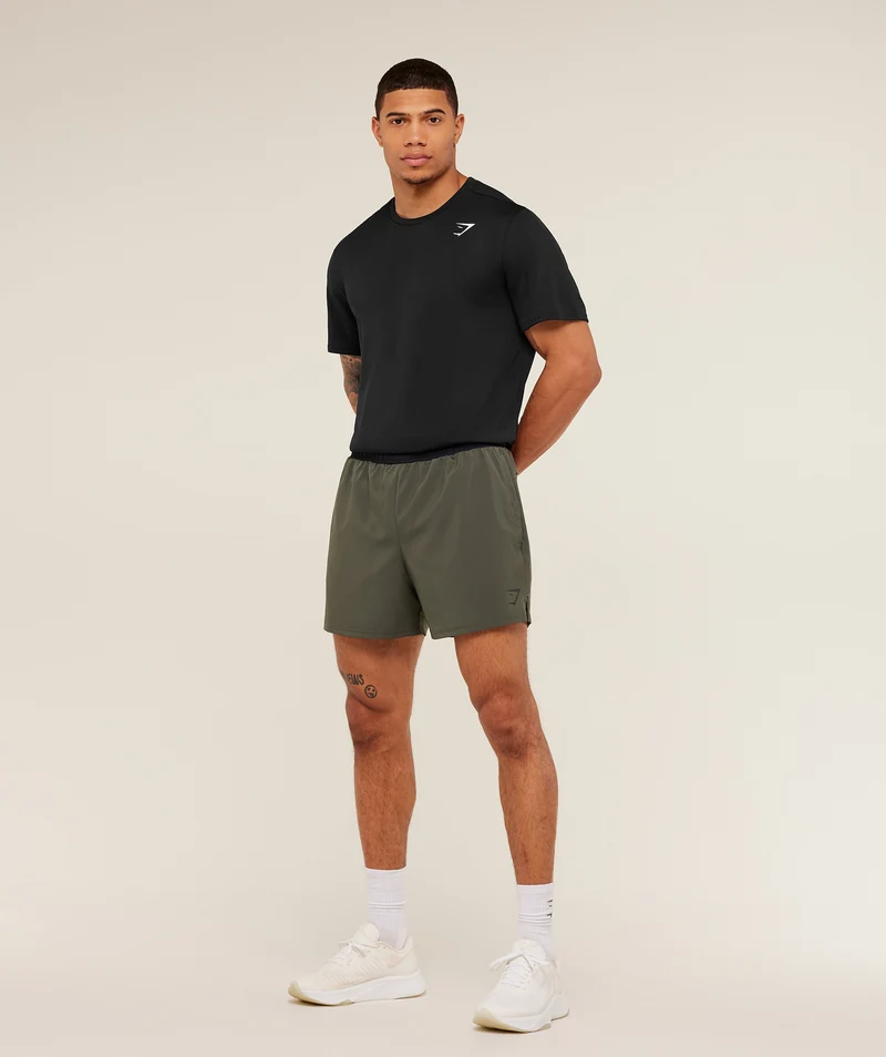 Gymshark Arrival Contrast Shorts - Strength Green/Black