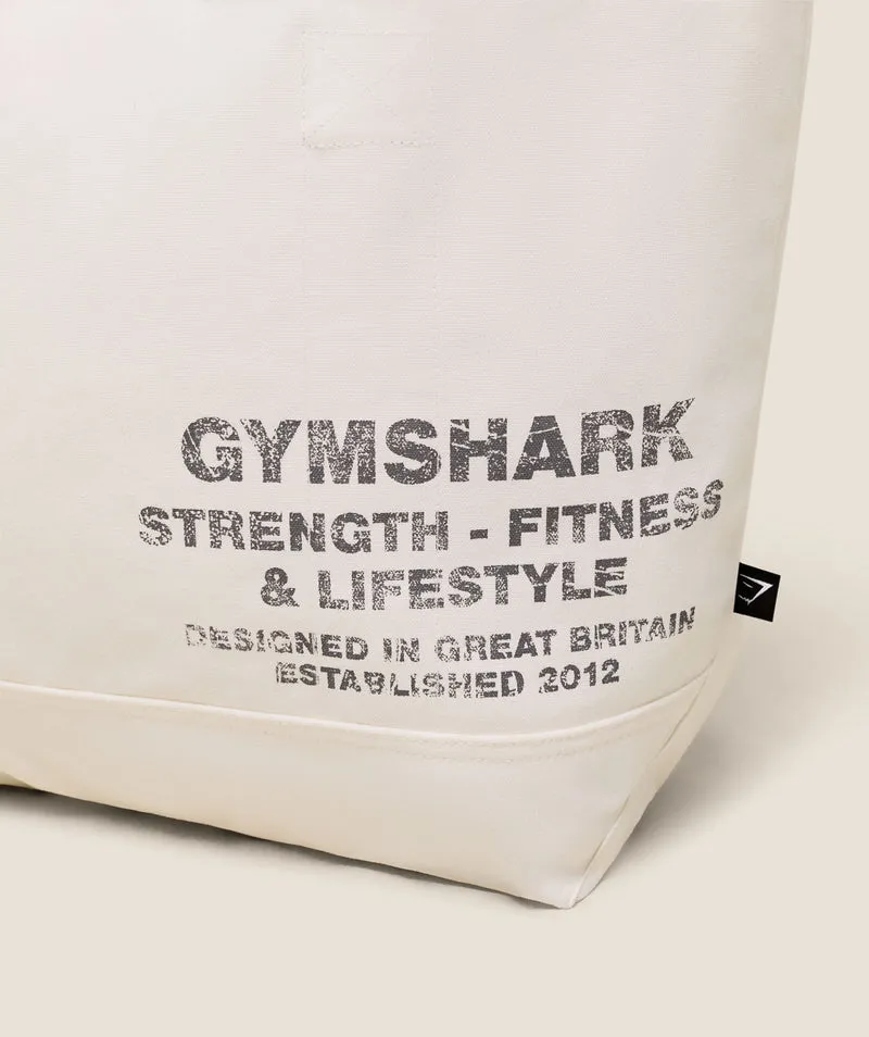 Gymshark Strength Tote - Soft White