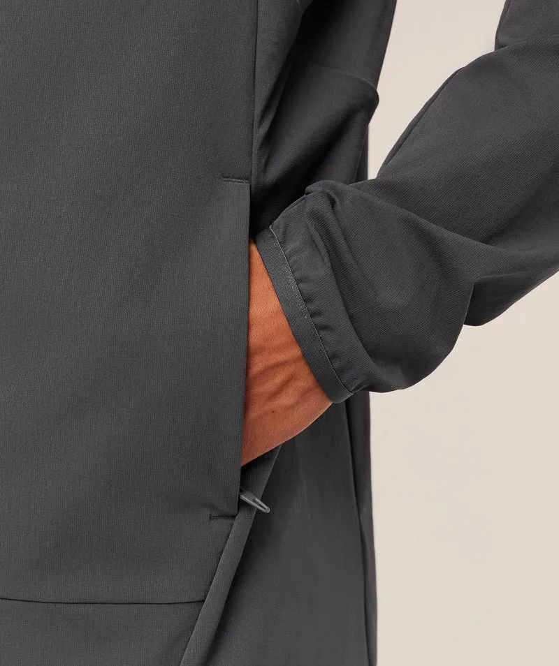 Gymshark Weekend Zip Through Shell Jacket - Onyx Grey