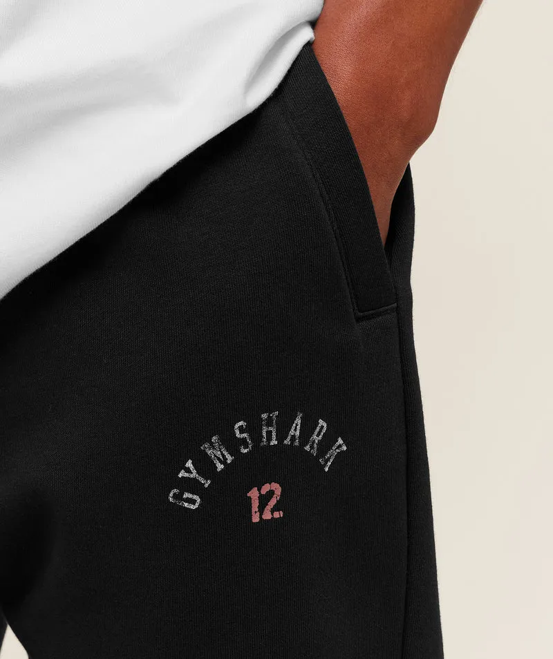 Gymshark 12 Graphic Joggers - Black