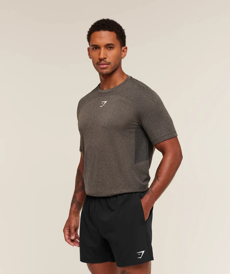 Gymshark Lightweight Seamless T-Shirt - Archive Brown/Cement Brown