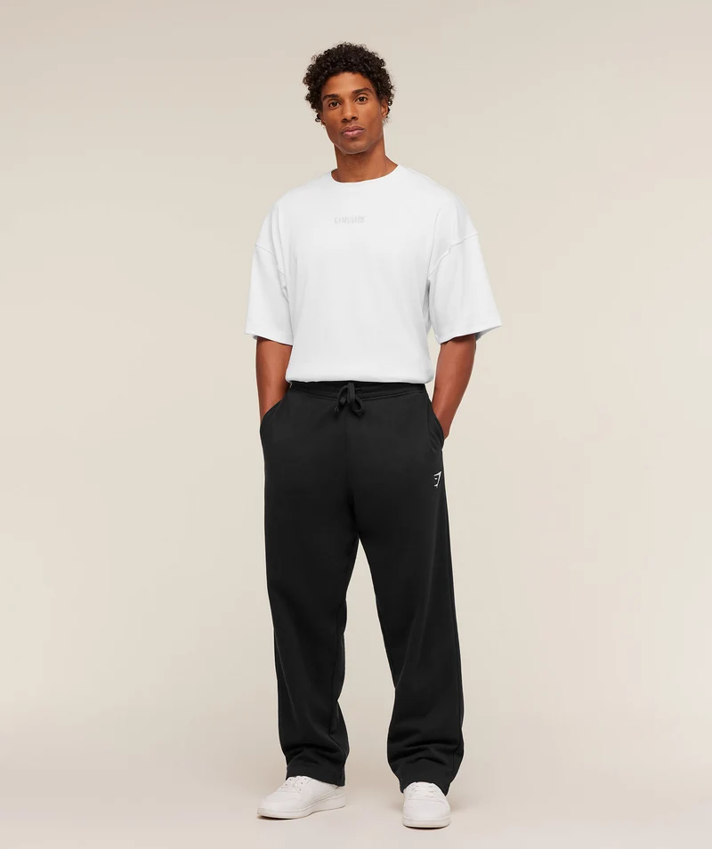 Gymshark Oversized Premium Ribbed T-Shirt - White